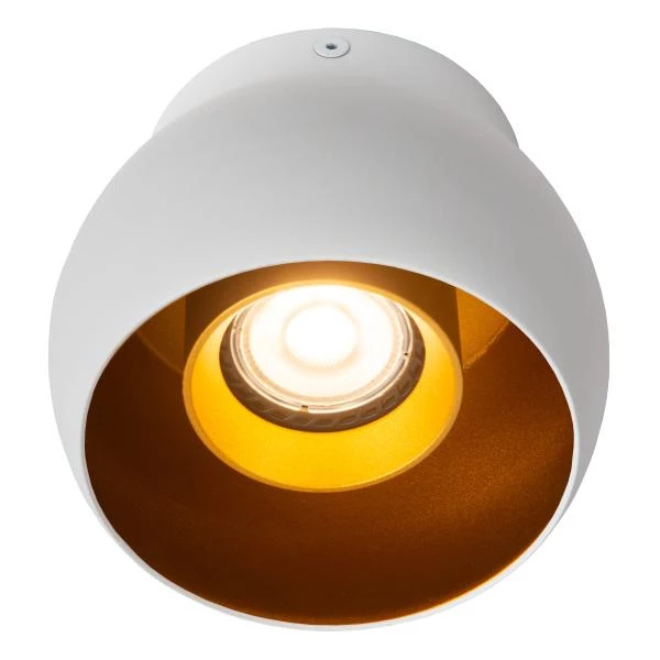 Lucide TORBEN - Spot plafond - Ø 12,5 cm - 1xGU10 - Blanc - détail 1